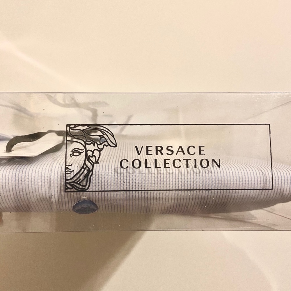 Versace “Camicia (in Blanco-Azzurro)” shirt. - Picture 4 of 4
